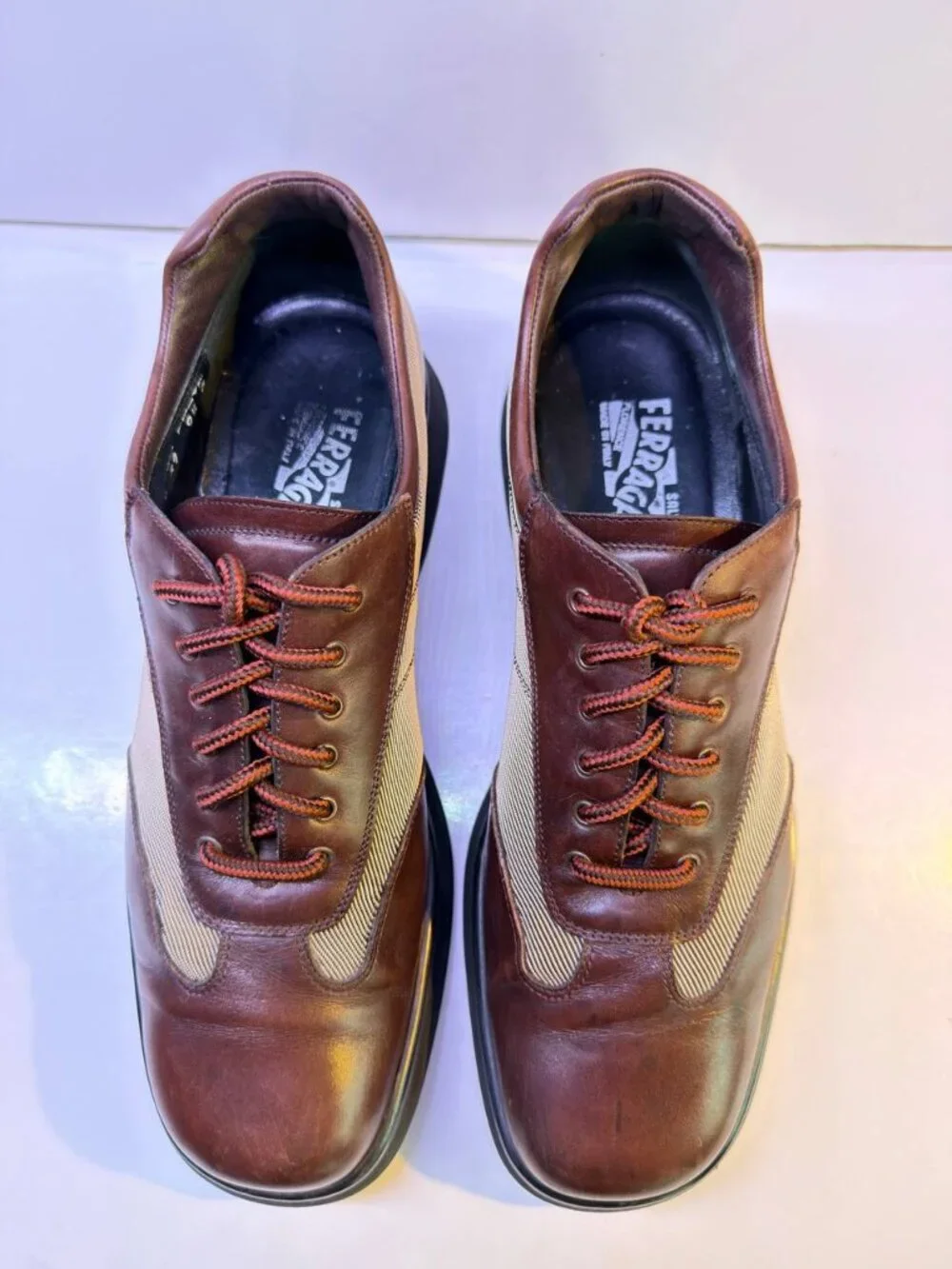 Salvatore Ferragamo Sport Vintage Sneakers – Men’s US 9.5  – Made in Italy - Picture 6 of 15